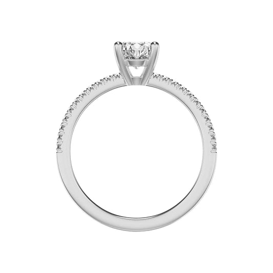 Classic Diamond Semi Mount Ring by Frederick Goldman | Diamond Cellar